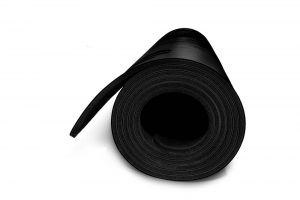 Yoga Mat - Black (side view)